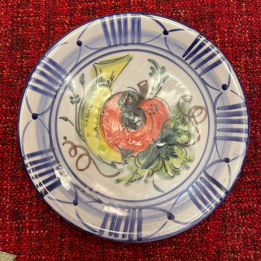 Hand-Painted Ceramic Decorative Plate